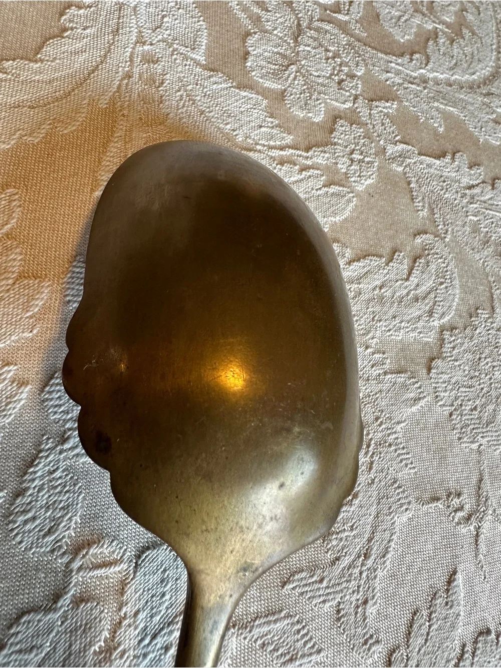 BAntique silverplate serving spoon International Silver Imperial pattern 1893 re